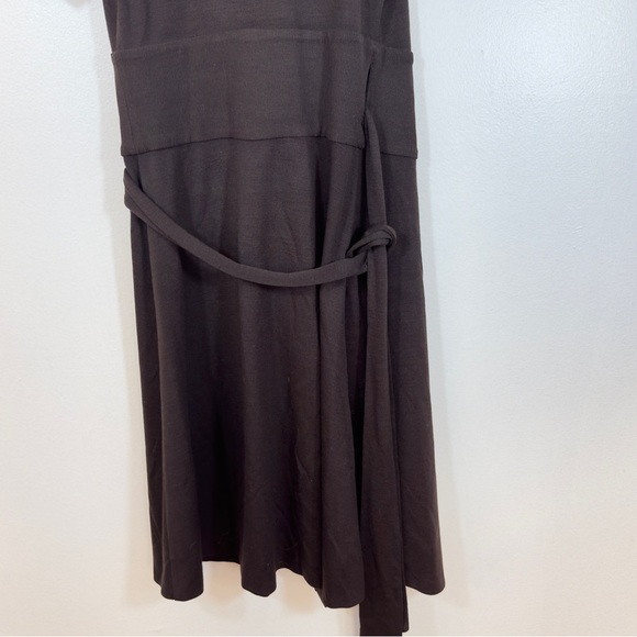 Diane Von Furstenberg Lauren 100% Wool Puff Short Sleeved Wrap Dress Sz 6 - Picture 14 of 16